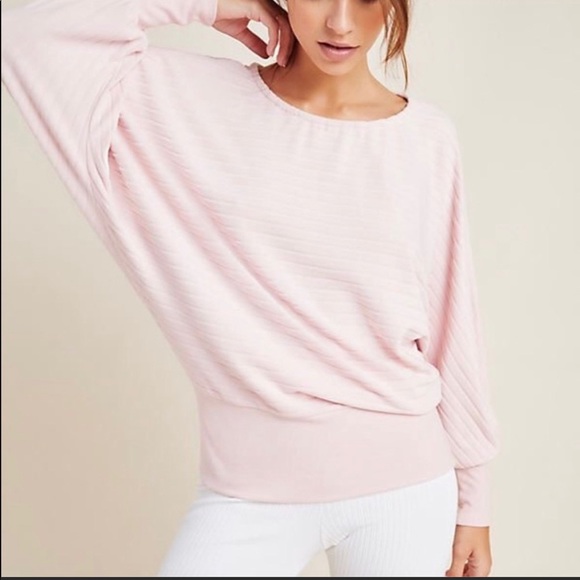 🆕 Anthropologie Velour Crew Neck - Picture 1 of 11